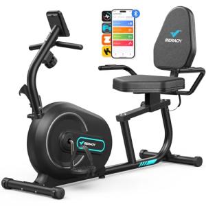Merach Smart Recumbent Bike with Bluetooth Connectivity
