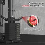 Smith Machine with Power Cage and Cable Attachments