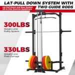 RitFit Multifunction Smith Machine Power Rack 1000 LBS