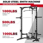 RitFit Multifunction Smith Machine Power Rack 1000 LBS