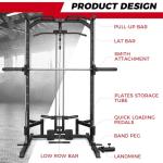 RitFit Multifunction Smith Machine Power Rack 1000 LBS