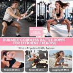 HolyElks Cordless Battle Ropes for Home Workouts