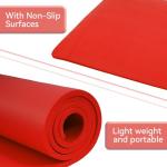 High Density Foam Yoga Mat with Strap, Red
