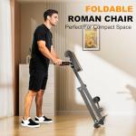 SIRHOME Adjustable Hyperextension Bench for Core Workouts