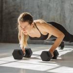 50LB Rubber Coated Hex Dumbbell Hand Weights