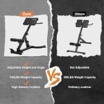 Foldable Adjustable Roman Chair for Core Strength