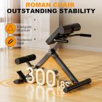 SIRHOME Adjustable Hyperextension Bench for Core Workouts