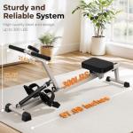 Compact Adjustable Rowing Machine for Full Body Workout
