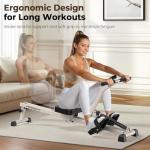 Compact Adjustable Rowing Machine for Full Body Workout