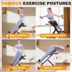 SIRHOME Adjustable Hyperextension Bench for Core Workouts