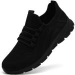 All Black Lightweight Slip-On Athletic Tennis Shoes