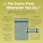 Retrospec Solana Non-Slip Yoga Mat with Strap