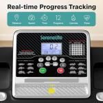 Serenelife Foldable Incline Treadmill with Bluetooth