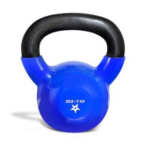 20 lb Vinyl Coated Kettlebell for Home Workouts