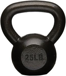 Amazon Basics 25 lb Cast Iron Kettlebell