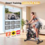 NewBulig App-Enabled Stationary Exercise Bike