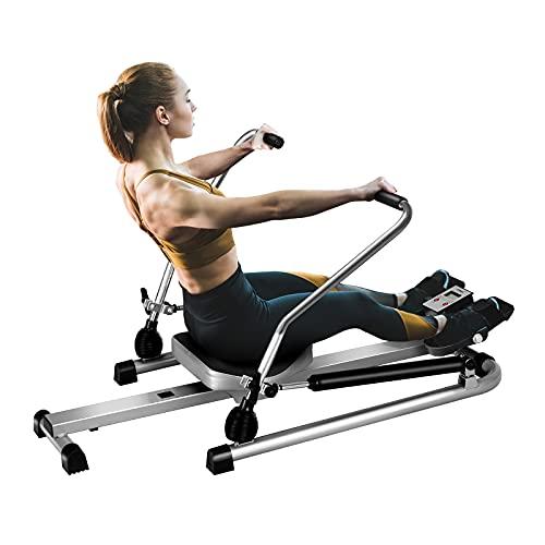 GYMAX Hydraulic Rowing Machine for Home Workouts
