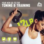 RBX 12lb Neoprene Kettlebell with Wide Handle