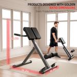 FITKS360 Adjustable Hyperextension Bench for Home Gym