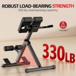 FITKS360 Adjustable Hyperextension Bench for Home Gym
