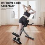 FITKS360 Adjustable Hyperextension Bench for Home Gym