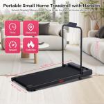 HevGlrm Portable Walking Pad Treadmill with Incline