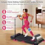 HevGlrm Portable Walking Pad Treadmill with Incline
