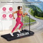 HevGlrm Portable Walking Pad Treadmill with Incline