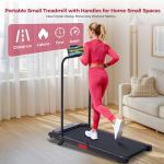 Portable Walking Pad Treadmill with Handle Bar