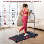Portable Walking Pad Treadmill with Handle Bar
