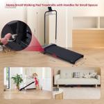 Portable Walking Pad Treadmill with Handle Bar