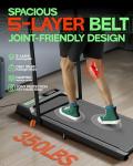 Compact 2-in-1 Folding Treadmill for Home Office
