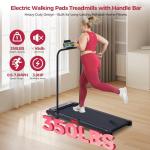 Portable Walking Pad Treadmill with Handle Bar