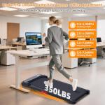 KASSADIN Portable Walking Pad Treadmill with Handle