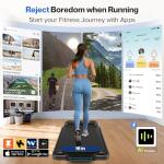 Compact Foldable Treadmill with Incline and Handle