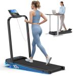 Compact Foldable Treadmill with Incline and Bluetooth