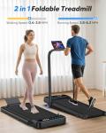 Compact Foldable Treadmill with Incline and Bluetooth