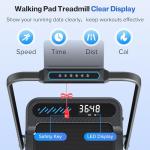 Compact Foldable Treadmill with Incline and Handle