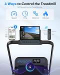 Compact Foldable Treadmill with Incline and Bluetooth