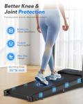 Compact Foldable Treadmill with Incline and Bluetooth