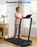 Compact Foldable Treadmill with Incline and Bluetooth