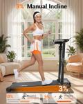 Compact Under Desk Treadmill with Handle and Remote