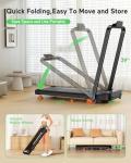 Portable 3.5HP Folding Walking Pad Treadmill