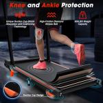 Compact Walking Pad Treadmill with Desk Station