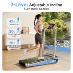 3-in-1 Foldable Walking Pad Treadmill with Incline