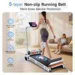 3-in-1 Foldable Walking Pad Treadmill with Incline