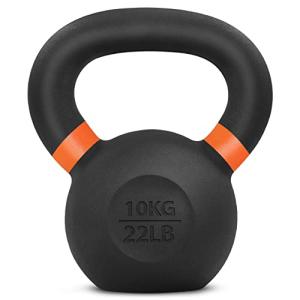 Yes4All 22 lb Powder Coated Kettlebell - Orange