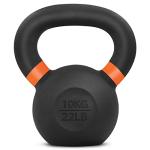 Yes4All 22 lb Powder Coated Kettlebell - Orange