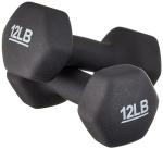 Amazon Basics 12 Pound Neoprene Dumbbell Weights