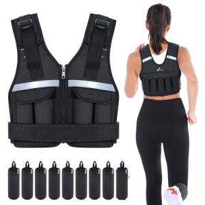Adjustable Weighted Vest Set for Workouts 2-18 lbs